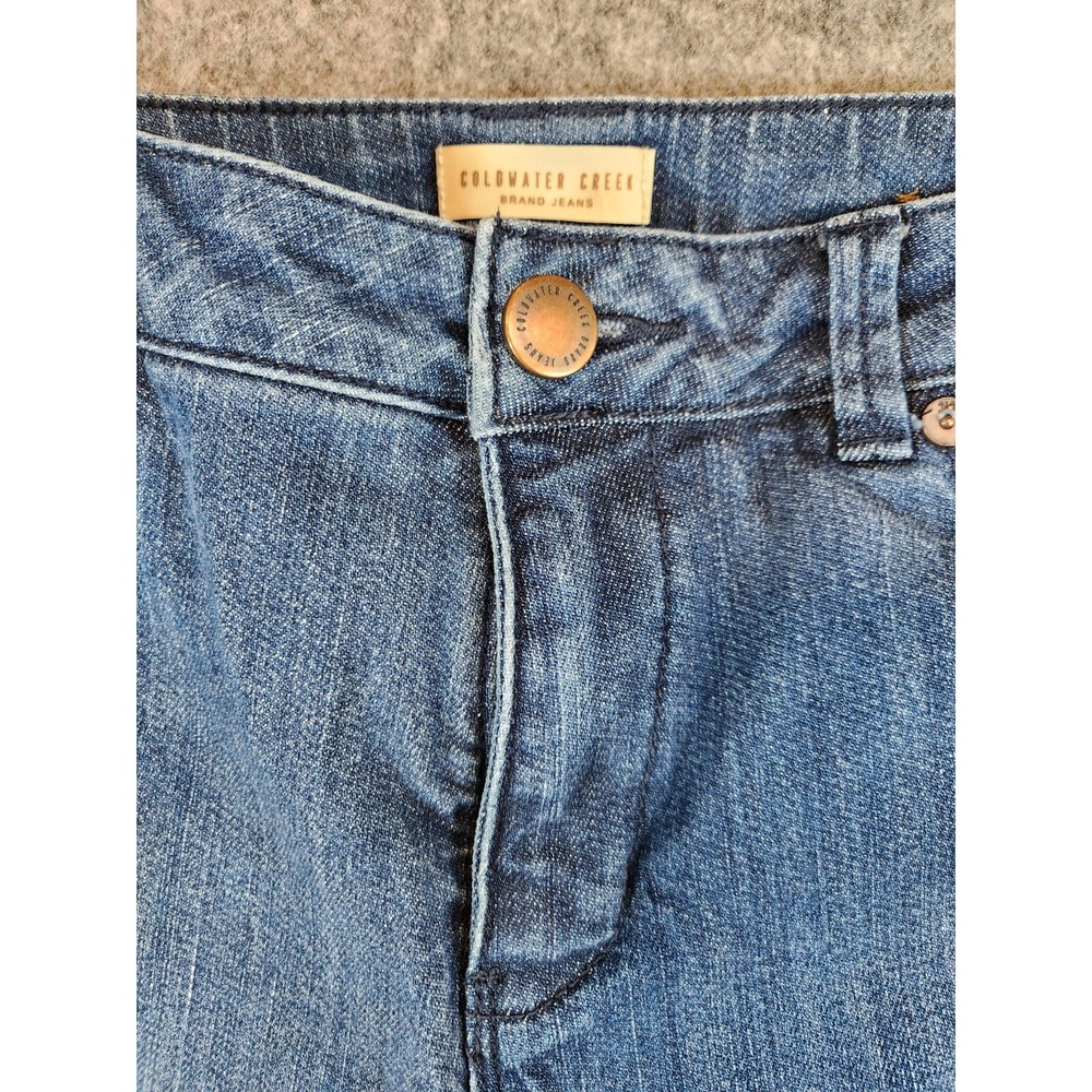 Coldwater Creek Brand Jeans Womens P10 (Measures 31x20) Medium Wash Cotton Blend - Picture 2 of 11